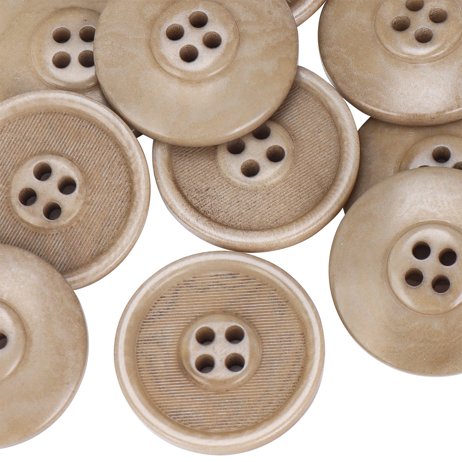 Premium Buttons 20mm/32L 4-Hole Taupe JADS00149K