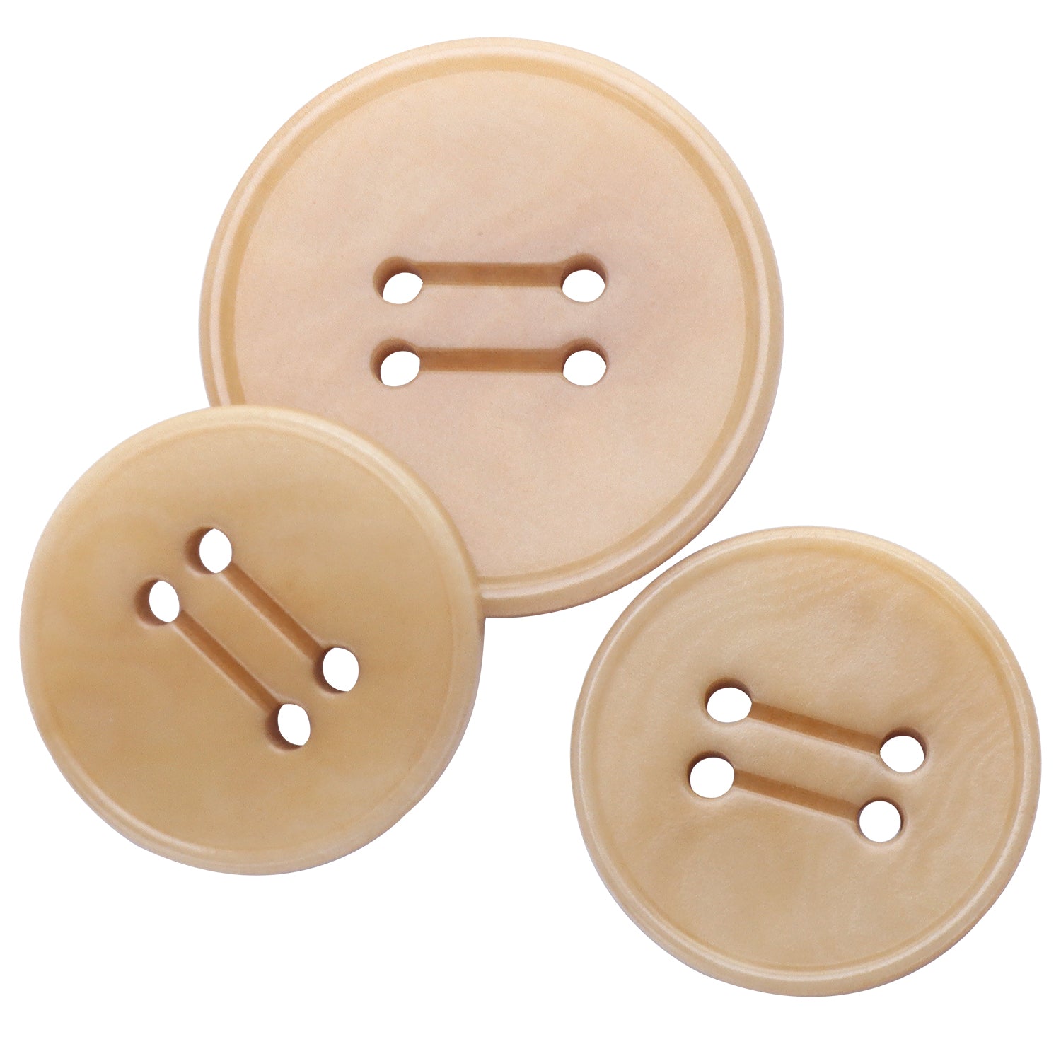 Premium Buttons Set 20/25mm 4-Hole Blue&Khaki JADS00629K