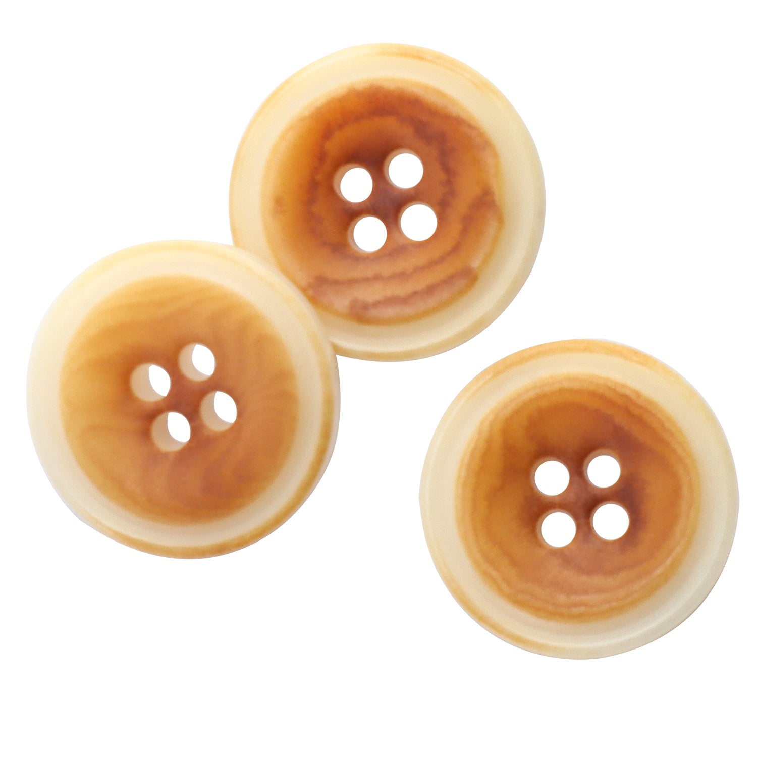 Premium Buttons 15mm/24L 4-Hole Brown JADT00175K