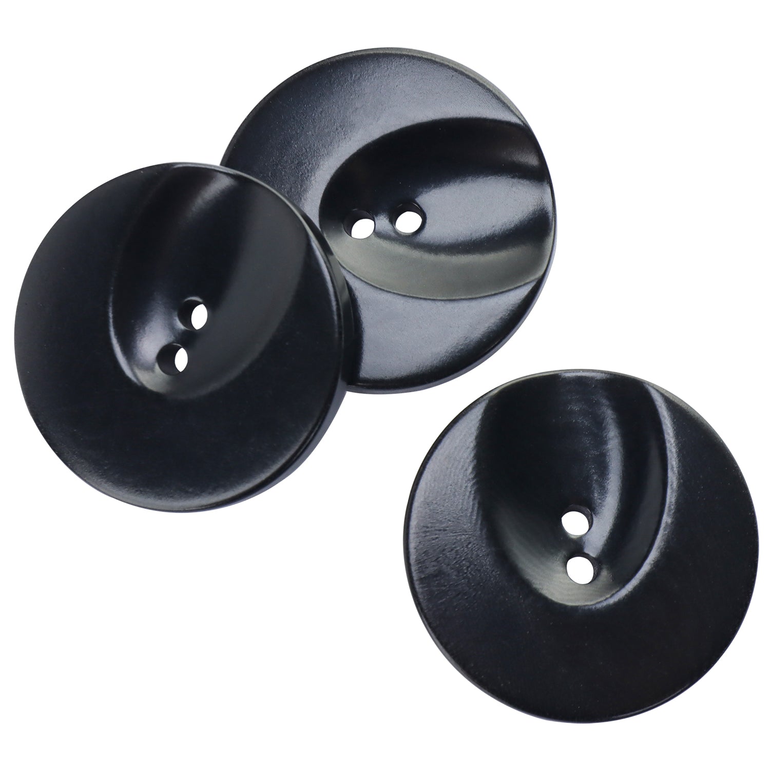 Premium Buttons 25mm/40L 2-Hole Black JAGF00036K